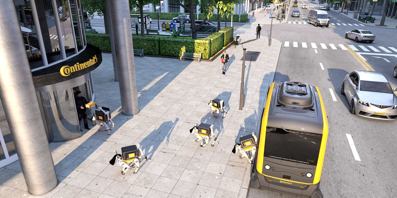 CES 2019 : Continental veut combiner navettes autonomes et robots de livraison