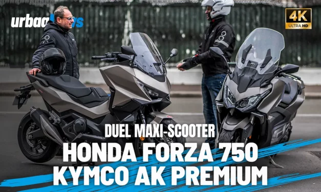 Duel Honda Forza 750 vs Kymco AK Premium : Deux maxiscooters au style bien différent