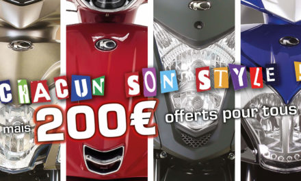 Kymco : Promotion sur la gamme 50 cm3