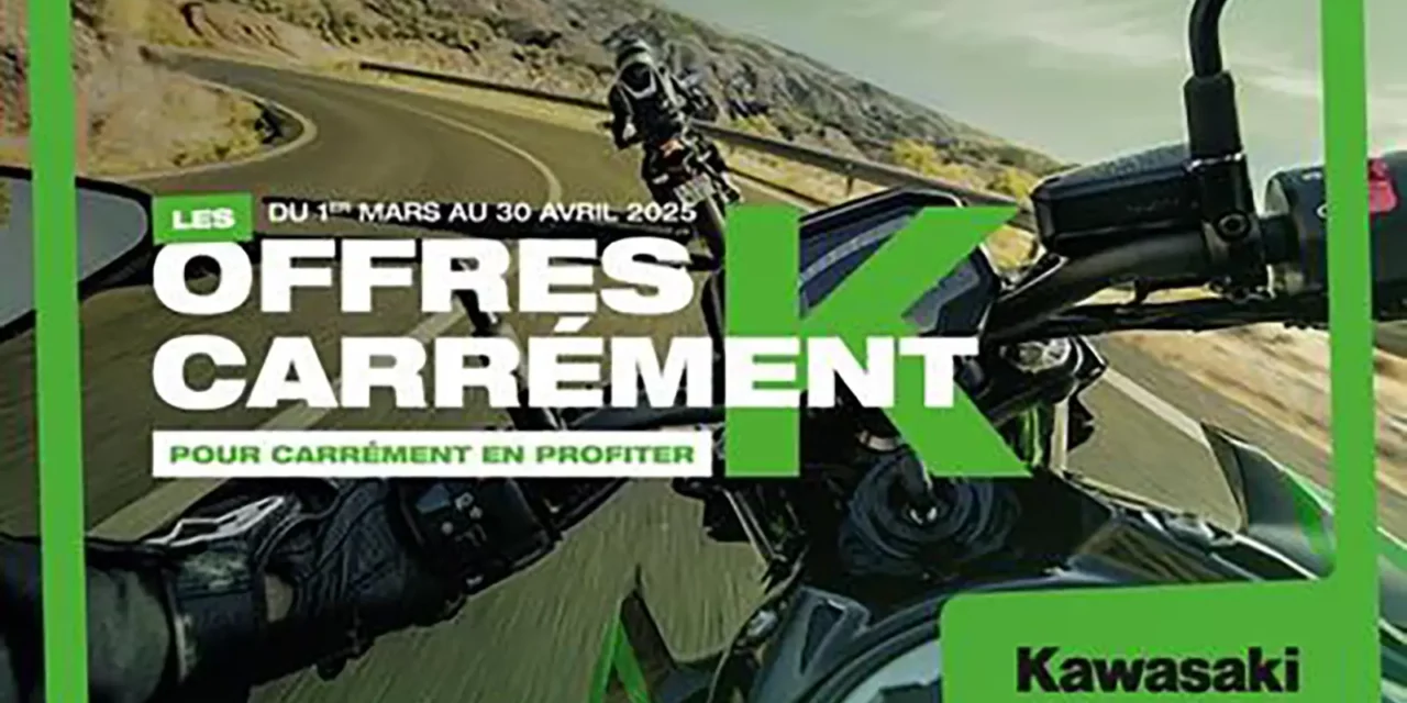 Des offres exceptionnelles Kawasaki jusqu’au 30 avril 2025 !