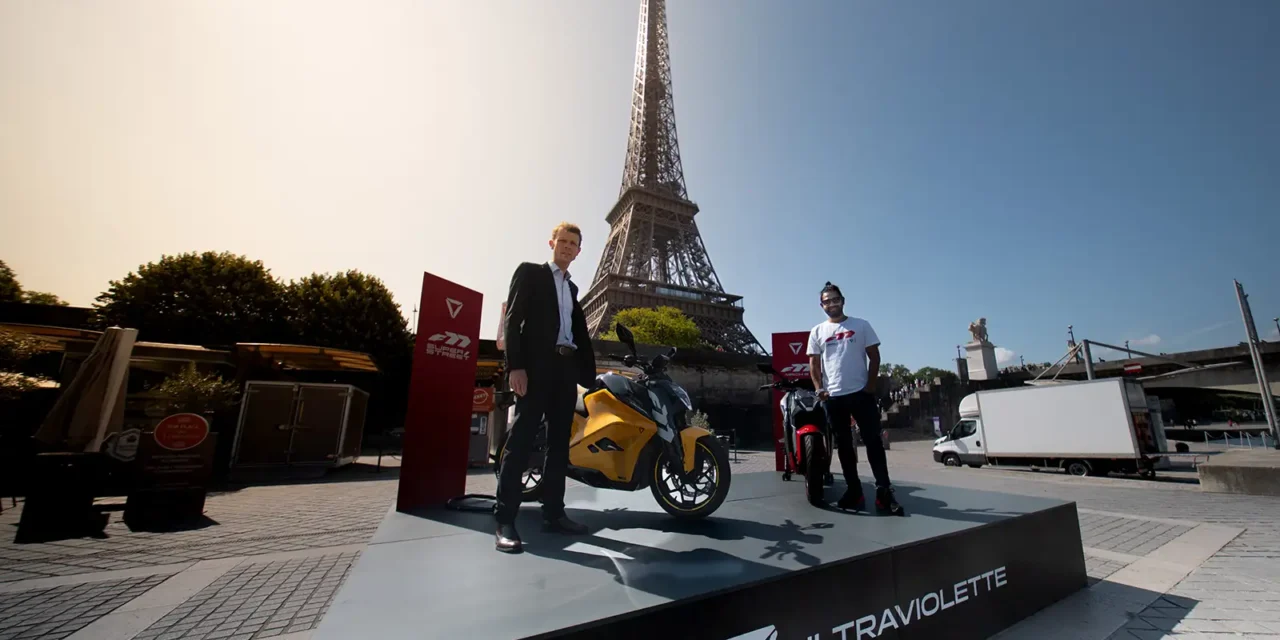 Ultraviolette F77 : la moto électrique débarque à Paris
