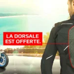 Dorsale moto offerte pour l’achat d’un blouson Ixon Yamaha