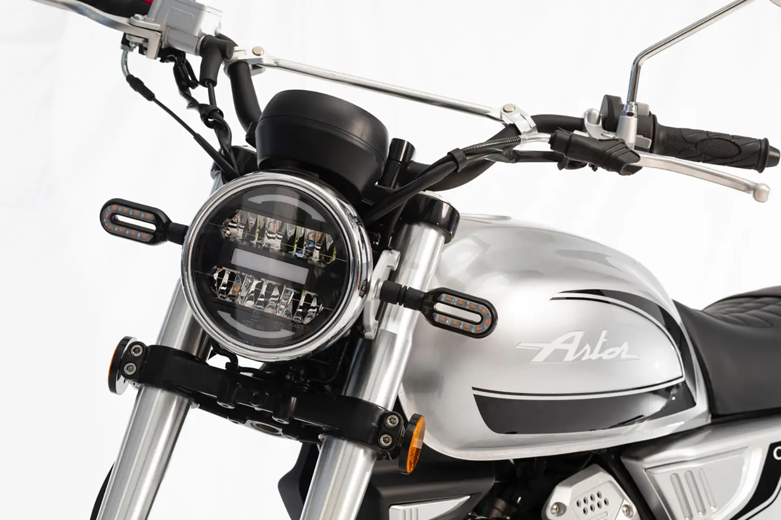 Barre De Protection ORCAL Astor 125 - Chromé - Acier Cintré 30 Mm - Protection Moteur Et Pilote