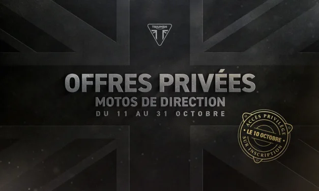 Ouverture de la saison moto : Triumph lance ses ventes privées