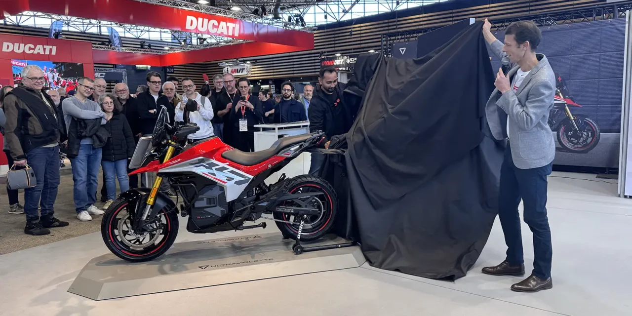 Moto électrique Ultraviolette X-47 au Salon du 2 Roues Lyon