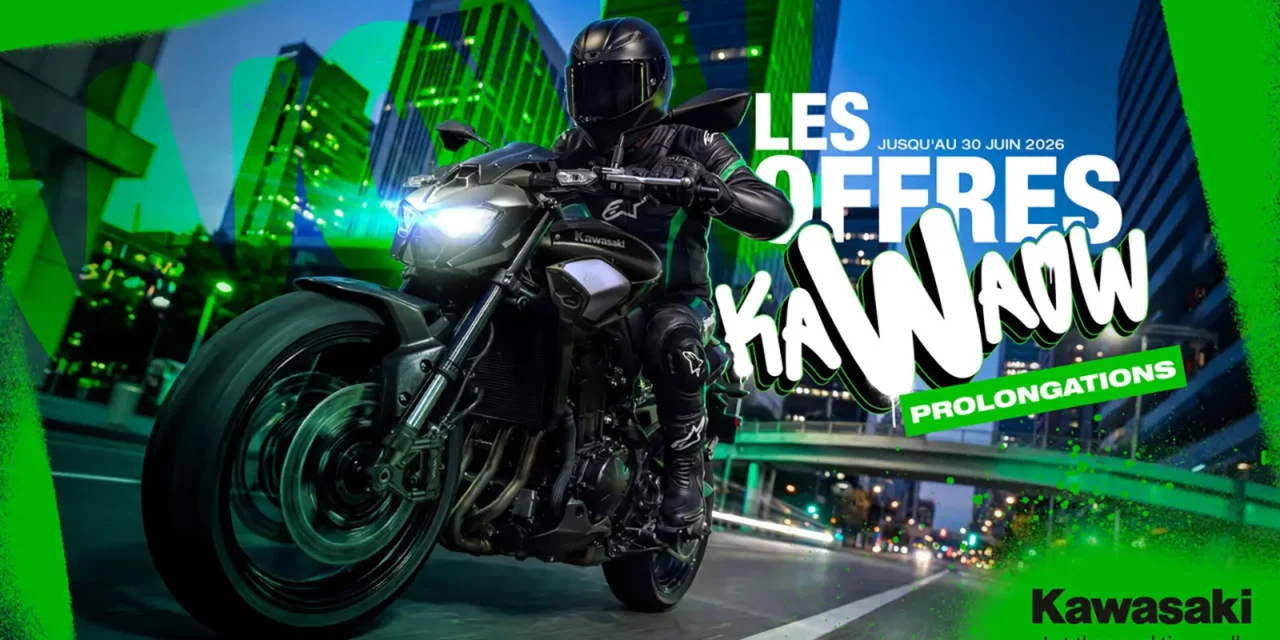 Kawasaki prolonge les offres KAWAOW jusqu’au 30 juin 2026