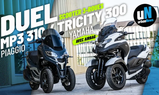 Tricity 300 Airbag vs MP3 310 : le duel 3-roues
